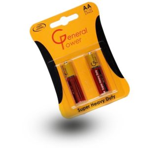 باتری قلمی جنرال generalpower مدلAA 1.5v کارت 2عددی