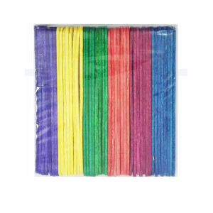 چوب بستنی رنگی بسته 50 عددی باریک