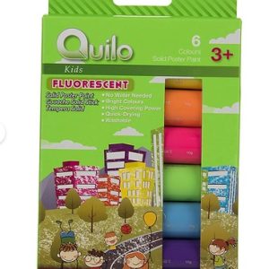 گواش جامد 6 رنگ کوییلو سری Kids مدل Fluorescent