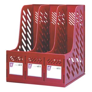 زونکن ایستاده پلاستیکی 3 خانه آبی رنگ